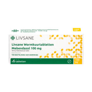 Mebendazol 100 mg tabletten 6 stuks LIVSANE