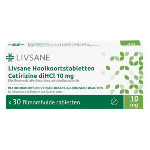 Cetirizine diHCl 10 mg tabletten 30 stuks LIVSANE