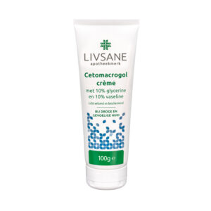Cetomacrogolcrème met 10% vaseline en 10% glycerine LIVSANE