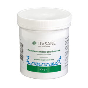 Vaselinecetomacrogolcrème FNA  pot 500g LIVSANE