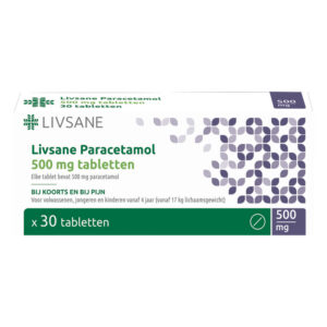 Paracetamol 500 mg tabletten 30 stuks LIVSANE