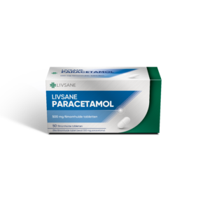 Paracetamol 500 mg filmomhulde ovale tabletten 50 stuks LIVSANE